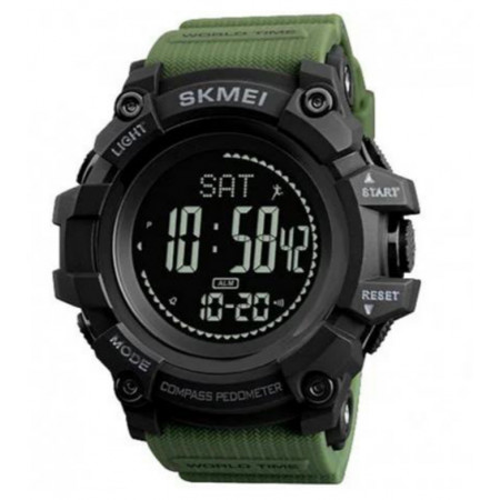 Годинники наручні SKMEI 1356AG, ARMY GREEN, Компас, 9748