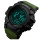 Часы наручные SKMEI 1356AG, ARMY GREEN, Compass, 9748
