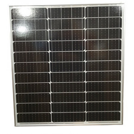 Сонячна панель SOLAR PANEL SA-50 / 2465/ 63*58*3/ індикація V і A / верх скло, 18V 50W