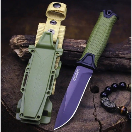 Нож охотничий Gerber 539-2 / 25см / 11см Зелёный