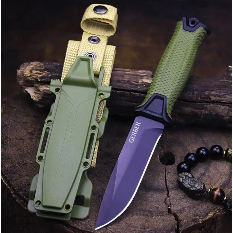 Нож охотничий Gerber 539-2 / 25см / 11см Зелёный