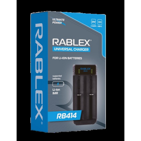 Зарядное устройство для Rablex RB414 2x18650 и др. / от USB /