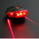 Велосипедний задній фонарик мигалка на батарейках BL-118 BIKE LIGHT+LASER / 2064