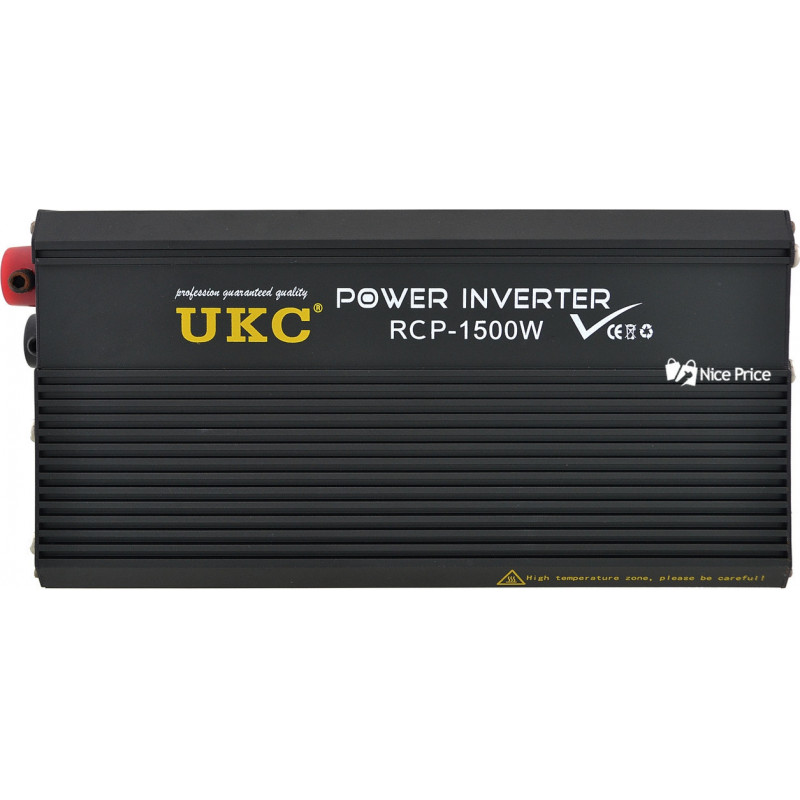 Инвертор преобразователь Профессиональный UKC 12V-220V RCP-1500W + USB/4145