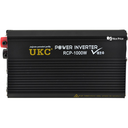Инвертор преобразователь Профессиональный UKC 12V-220V RCP-1000W + USB/4144