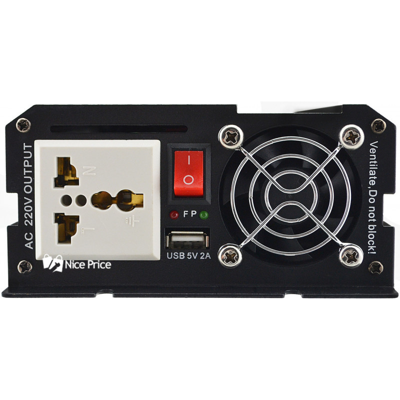 Инвертор преобразователь Профессиональный UKC 12V-220V RCP-1000W + USB/4144