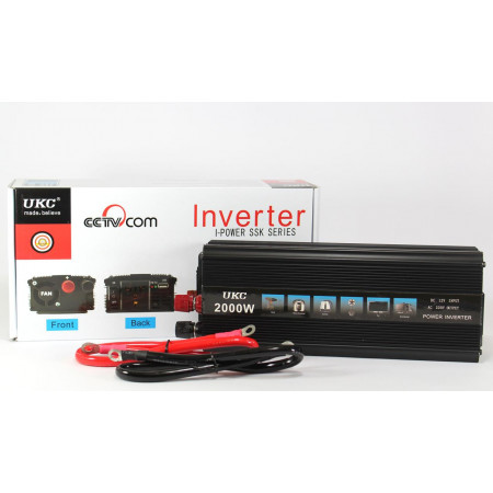 Инвертор преобразователь UKC AC/DC 2000W 12V SSK/0791