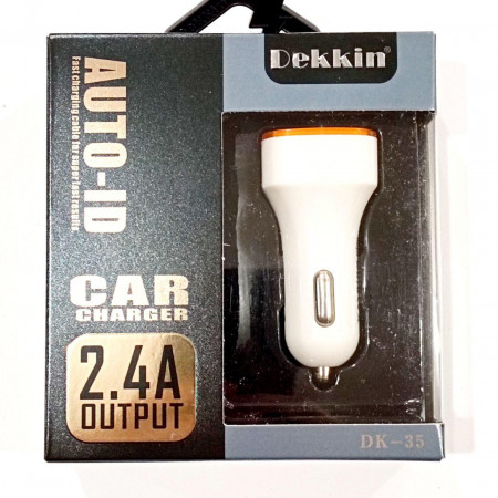 Автомобильное зарядное устройство для USB x 2 Dekkin DK-35