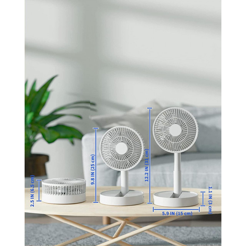 Настольный вентилятор складной USB мини-вентилятор Folding Fan с аккумулятором. (WX6505)