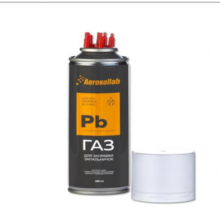 Газ для зажигалок Aerosollab Pb 200мл