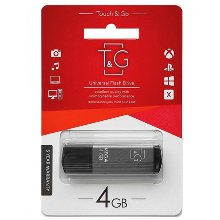 USB флеш накопитель T&G металл серия 4GB/ TG121-4G (Гарантия 3 года)