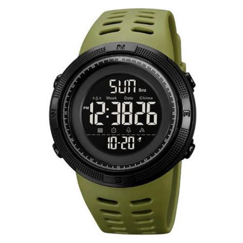 Годинники наручні SKMEI 2070AGWT, ARMY GREEN-BLACK, 9304