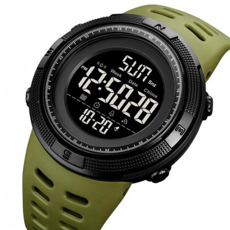 Годинники наручні SKMEI 2070AGWT, ARMY GREEN-BLACK, 9304
