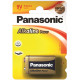 Батарейка Panasonic Крона 6F22, 9V, Алюминиевая