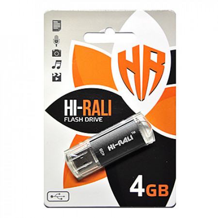 USB флеш накопитель Hi-Rali 4GB/ HI-4GBCORBK (Гарантия 3 года)