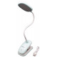 Настільна LED лампа акумуляторна прищіпка WD305 - BL-TD01/ Сенсор/ 3 режими/microUSB