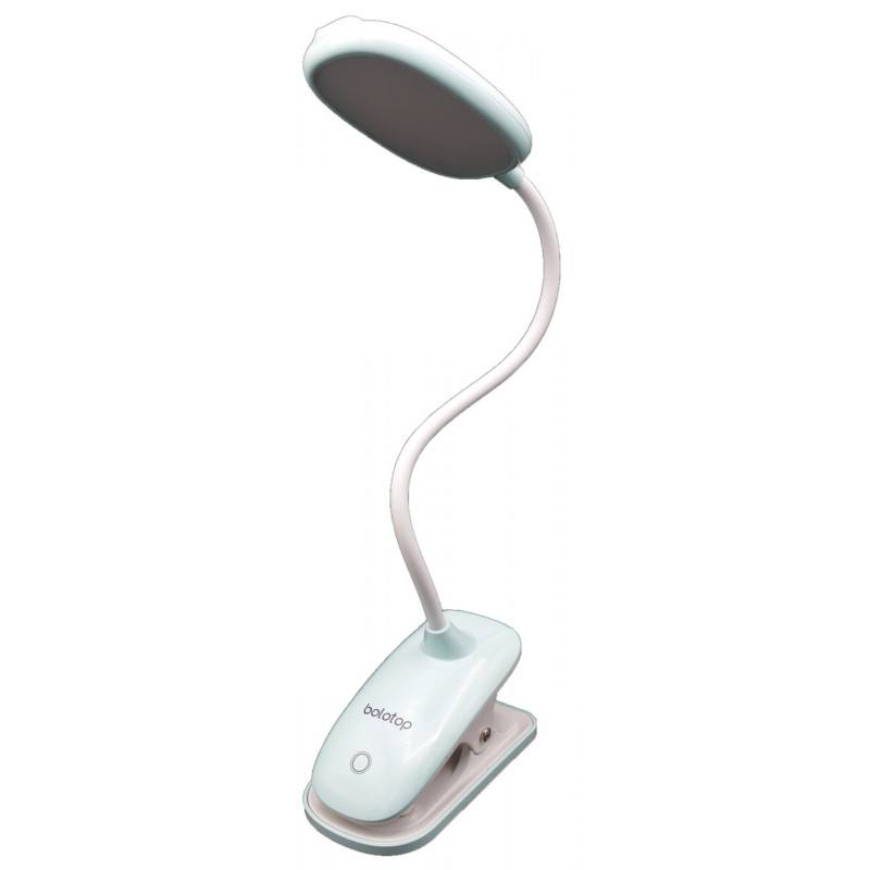Настільна LED лампа акумуляторна прищіпка WD305 - BL-TD01/ Сенсор/ 3 режими/microUSB