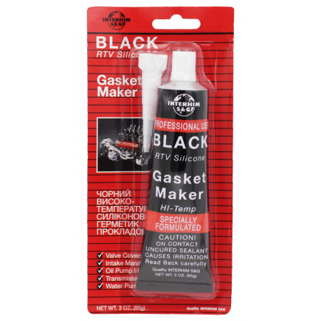Герметик силикон Gasket Maker BLACK чёрный 85гр. Interhim S&G