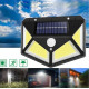 Настенный фонарь с солнечной панелью, датчик движения BK-100B COB+solar/7317/WD430