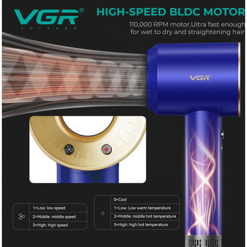 Фен для волос VGR V-445