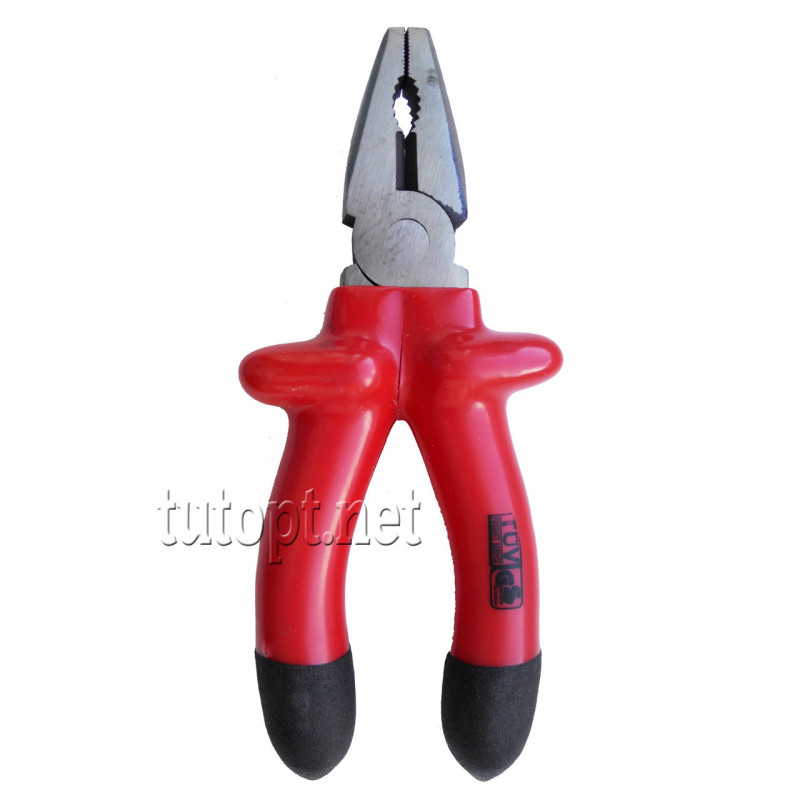 Плоскогубцы 1000V с прорезиненными ручками средние 17см Red