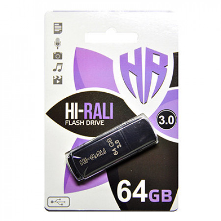 USB флеш накопитель Hi-Rali 64GB/ HI-64GBTAGBK (Гарантия 3 года)