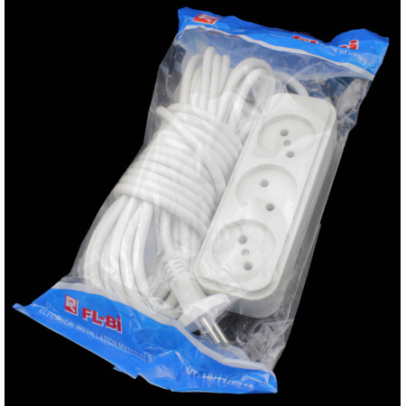 Подовжувач "FL-BI" 3 розетки, 8 метрів