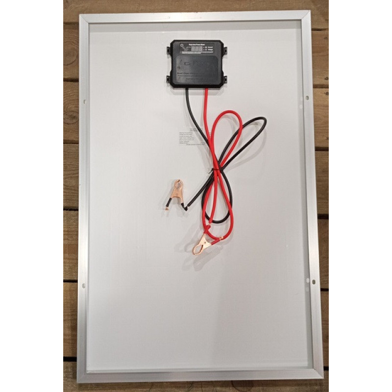 Сонячна панель SOLAR PANEL RB-SL60/ 72,5х74см/ індикація V та A / верх скло, рамка алюміній