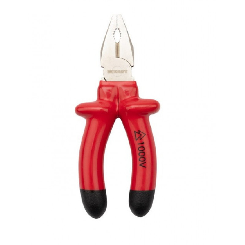 Плоскогубцы 1000V с прорезиненными ручками средние 17см Red