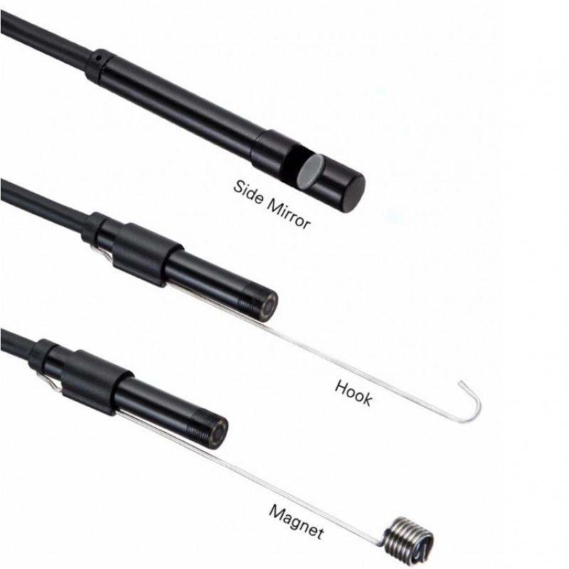 Эндоскоп камера для смартфона ноутбука, 5 метров, диаметр 7мм,  USB-micro USB-TypeC, 5570