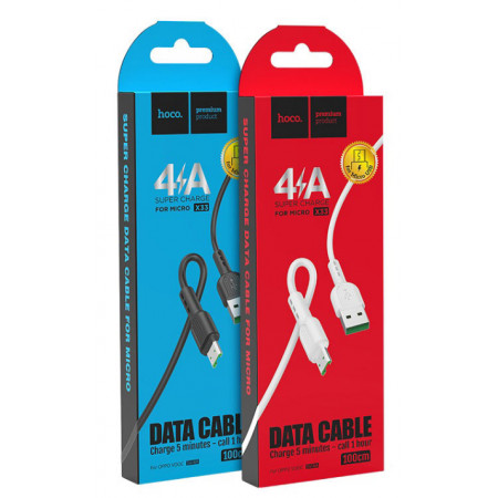 Кабель USB HOCO X33 MicroUsb 4A