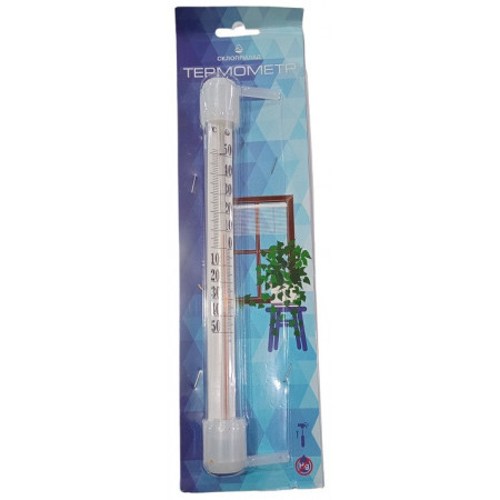 Термометр вуличний віконний Стеклоприбор ТБ-3-М1 исп.5, Скло Велике