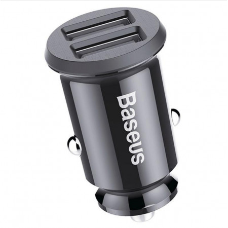 Автомобильное зарядное устройство для Baseus Grain Mini Smart Dual USB Car Charger - 3.1A