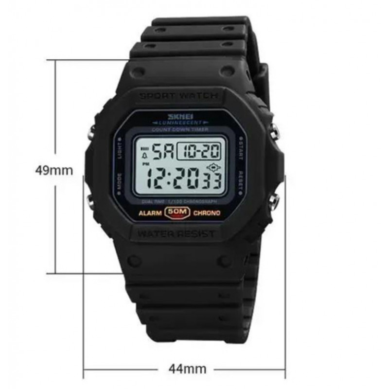 Часы наручные SKMEI 1628BKWT, BLACK-WHITE, 10257