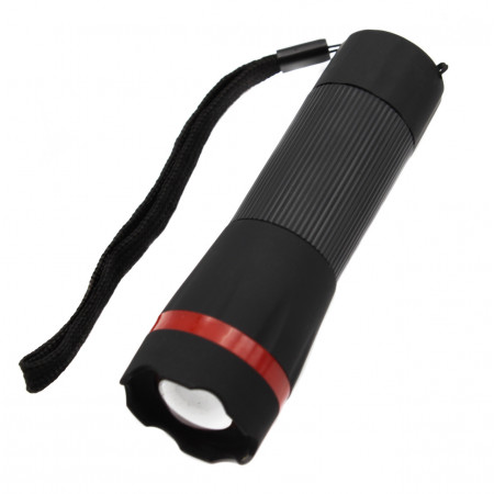 Ручний ліхтар WD221, 3хAAA, Прорезинений, Zoom