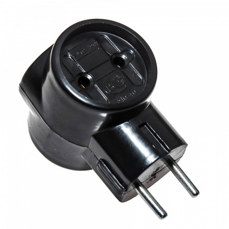 Тройник електричний Токер ЕМР, 6А Чорний