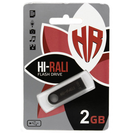 USB флеш накопитель Hi-Rali 2GB/ HI-2GBSH (Гарантия 3 года)