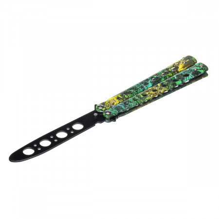 Нож бабочка Тренировочная Skall 301-3 Blue-Green