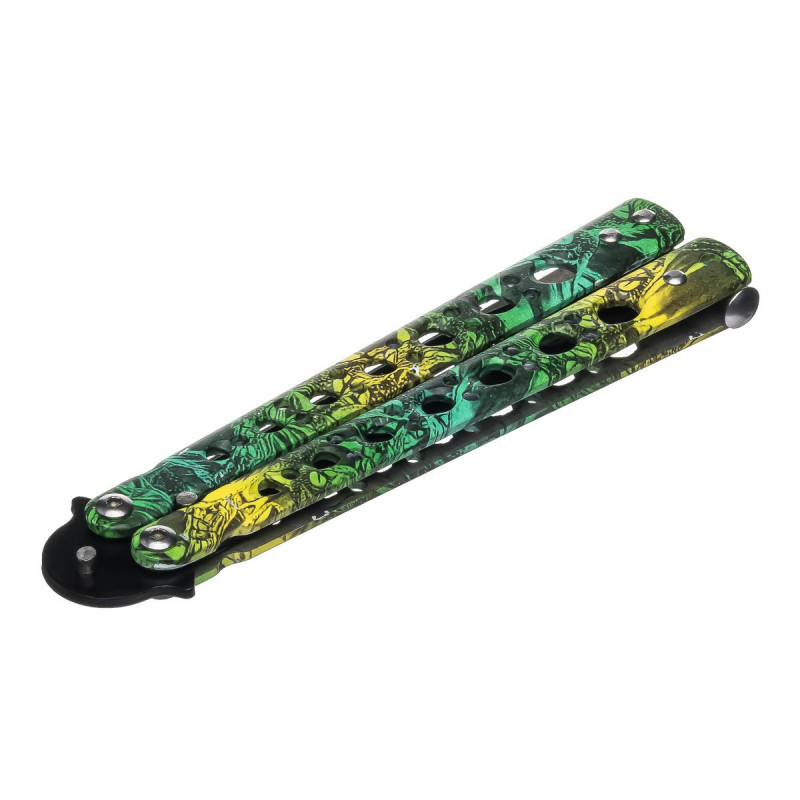 Нож бабочка Тренировочная Skall 301-3 Blue-Green