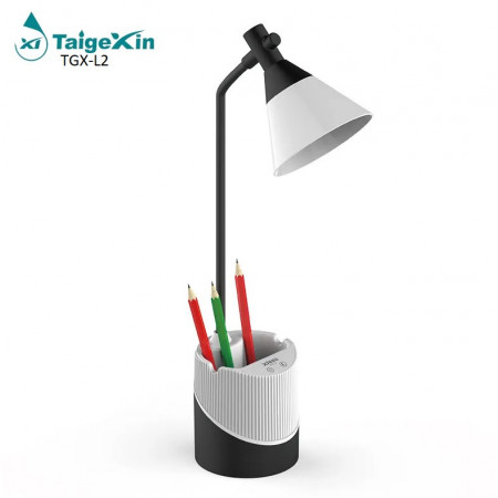 Настільна LED лампа акумуляторна TAIGEXIN TGX-L2, нічник, осередок для ручок