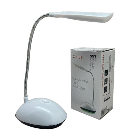 Настільна LED лампа на батарейках 3xAAA гнучка X - 7188, 3867