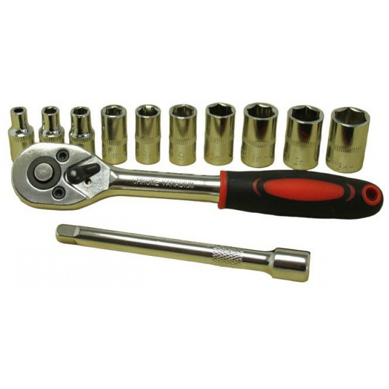 Набор инструментов ключ трещотка, удлинитель, головки, Tianfeng Tools 12pcs 8312