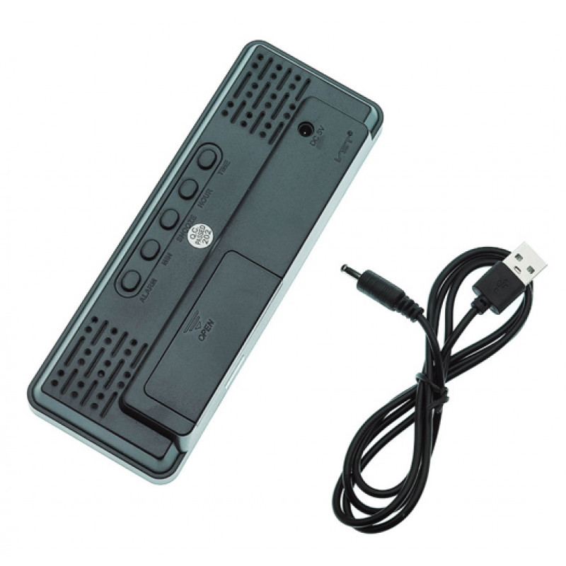 Годинники електронні VST-898 білий, температура, USB
