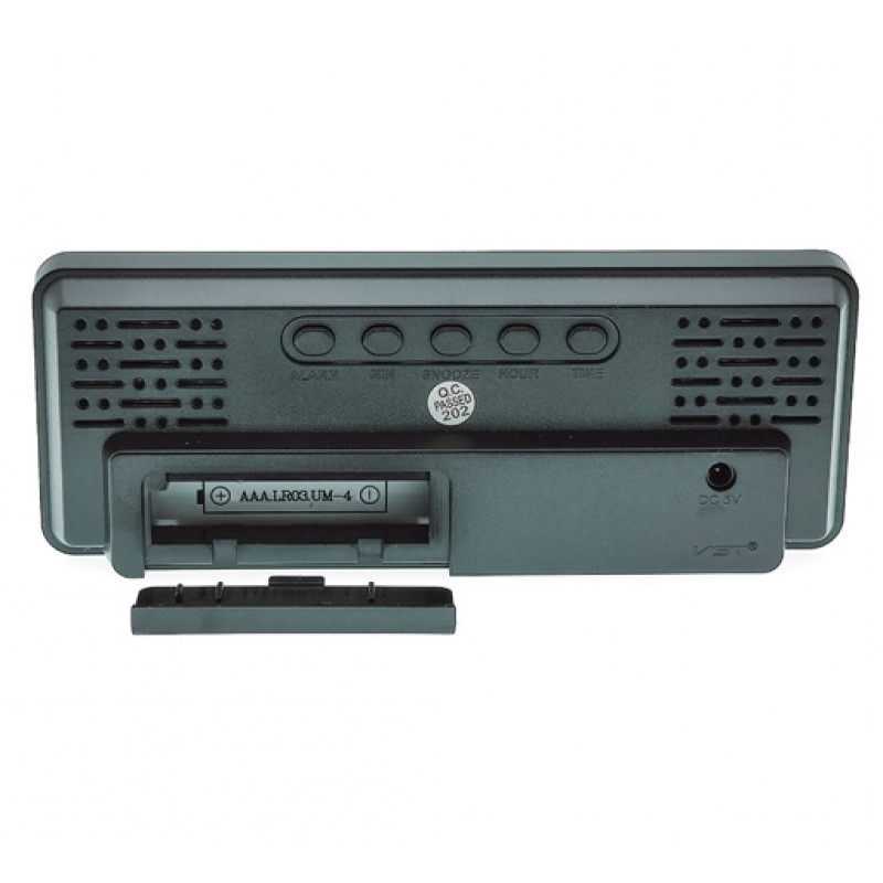 Годинники електронні VST-898 білий, температура, USB
