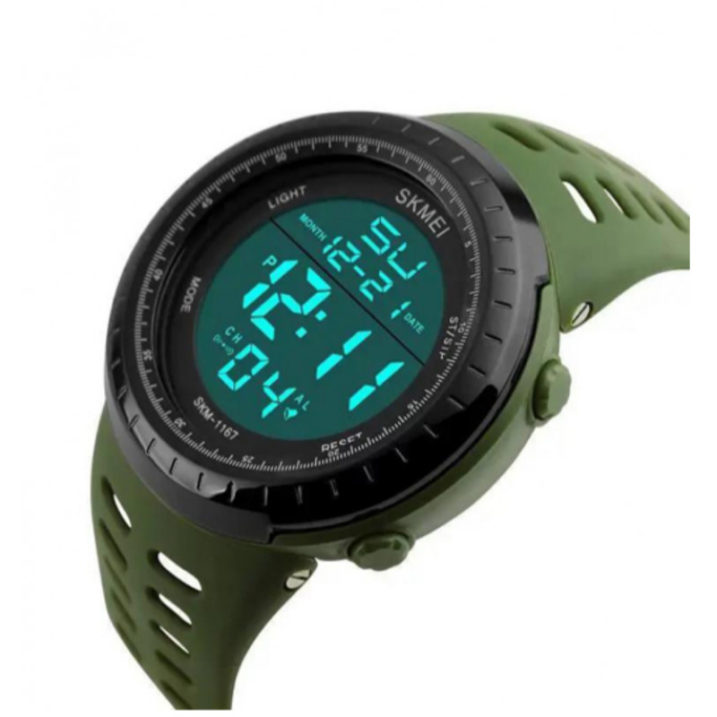 Годинники наручні SKMEI 1167AG, ARMY GREEN, 9291