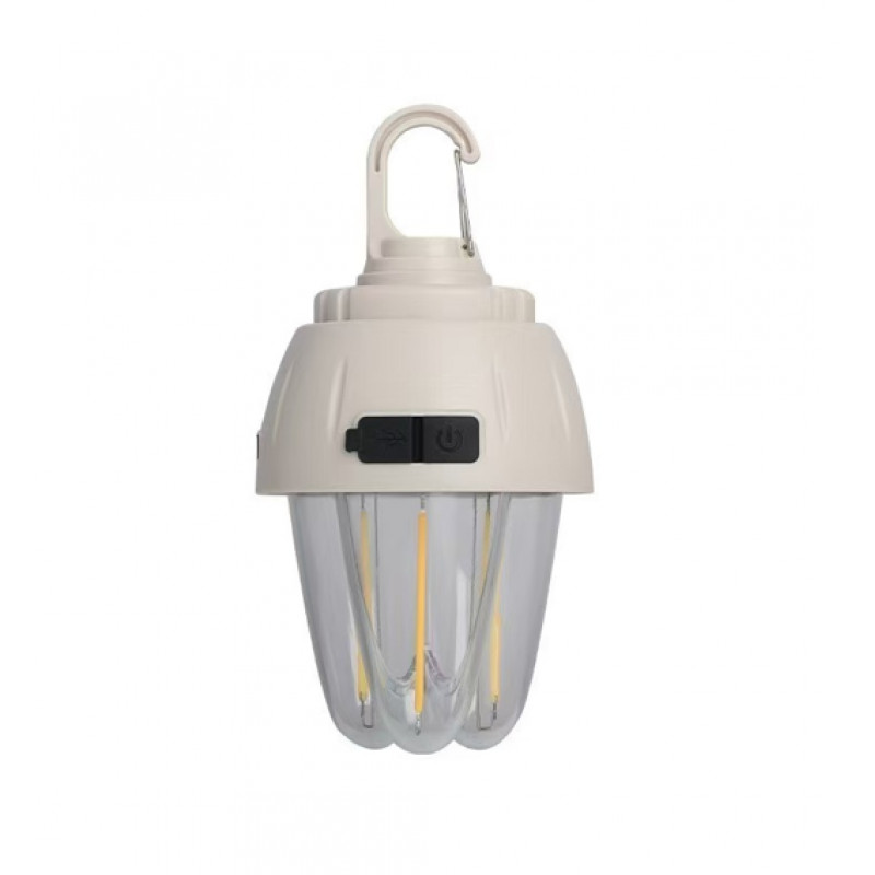 Фонарь для кемпинга LED-5, HK-899, (RGB) RGB/COB, аккумулятор, ЗУ Type-C, крюк