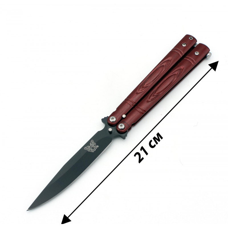 Нож бабочка Benchmade красный