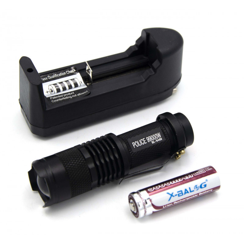 Ручний ліхтар Police BL-8468, 14500, 1хAA, Zoom