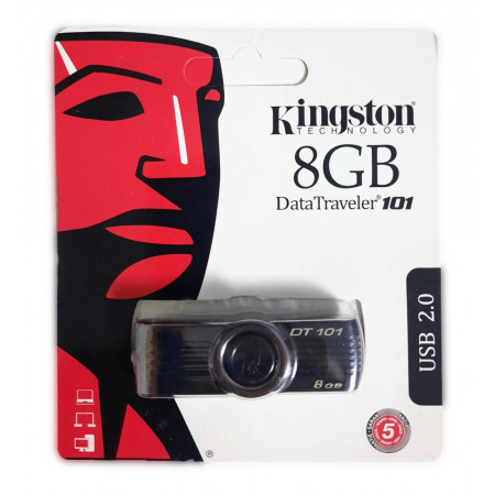 USB флеш накопитель Kingston DT101 8Gb Black (DT101 G2) (Гарантия 3 года)