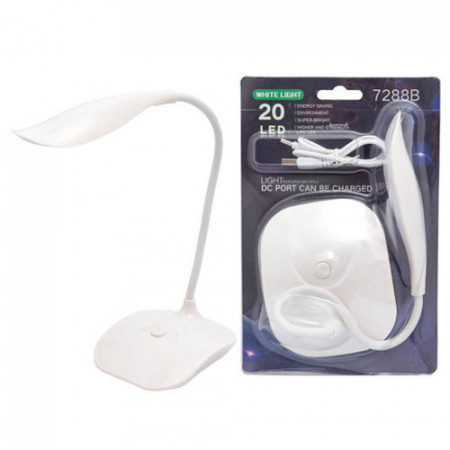 Стілова LED лампа акумуляторна 7288B USB / 14 LED